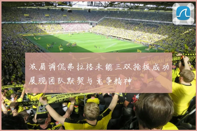 浓眉调侃弗拉格未能三双抢板成功展现团队默契与竞争精神